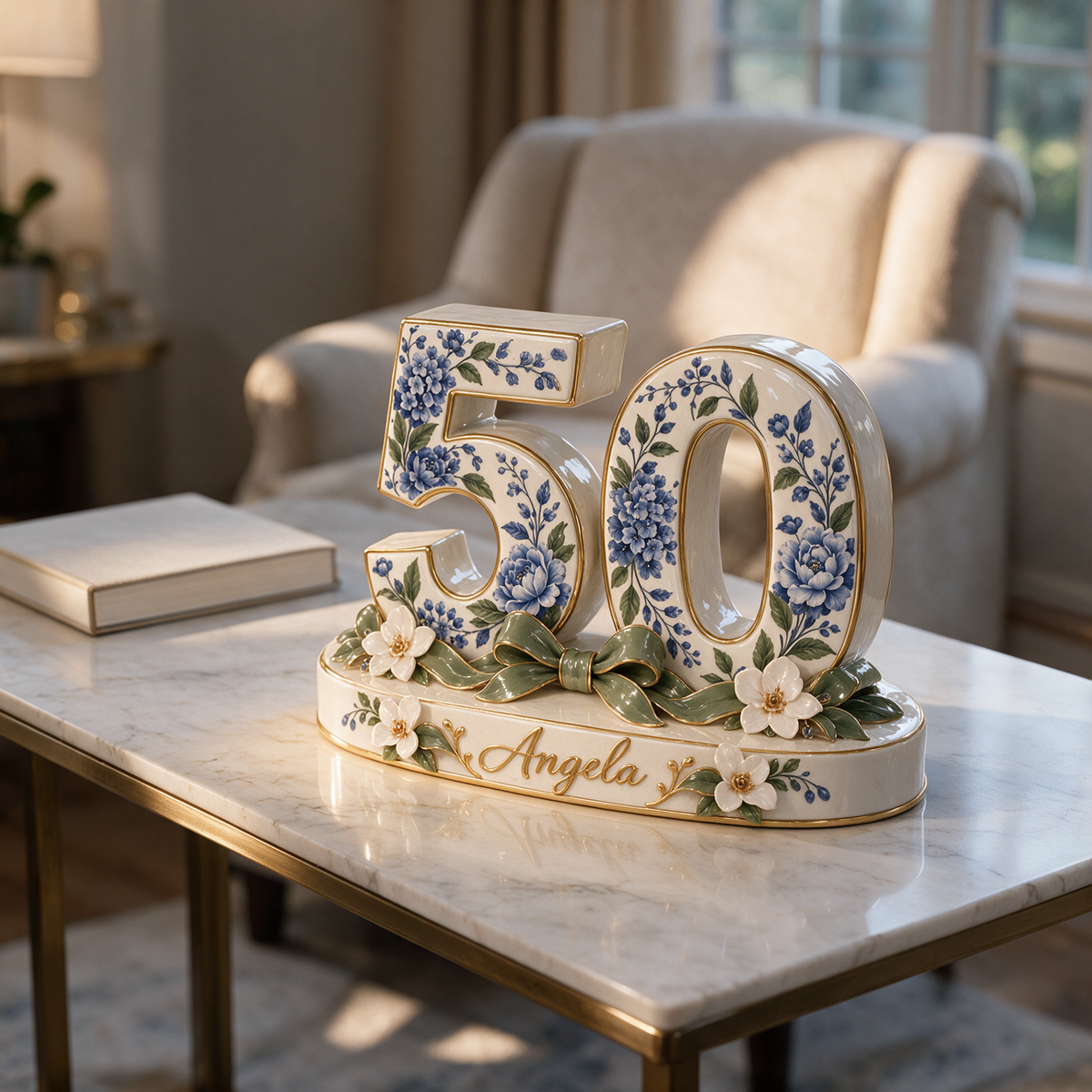 Personalized Tea Time Custom Shaped Acrylic Plaque, Custom Portrait 30th 40th 50th 60th 70th Birthday Gift for Mom, Grandma, Wife, Sister, Aunt, Tea Lover, Best Friend