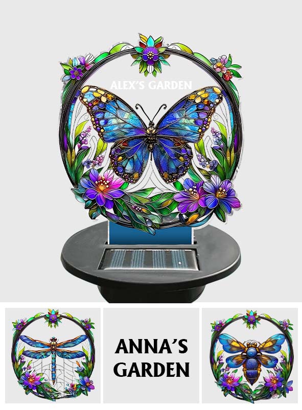 Colorful Butterfly, Bee, Humming Bird... - Personalized Gardening Garden Solar Light