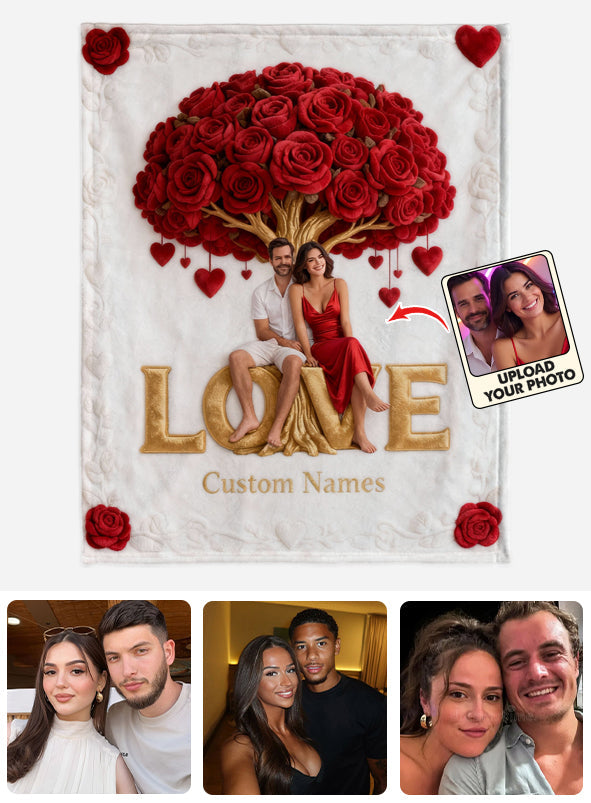 You And Me - Personalized Couple Blanket