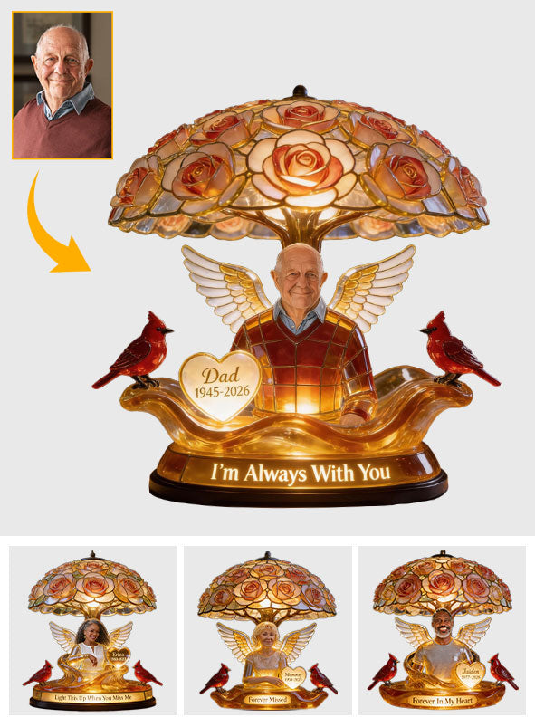 Custom Any Photo Light This When You Miss Me - Personalized Memorial Acrylic LED Night Light