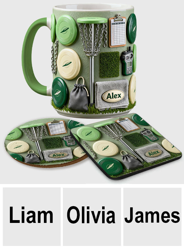 Love Disc Golf - Personalized Disc Golf Accent Mug & Coaster