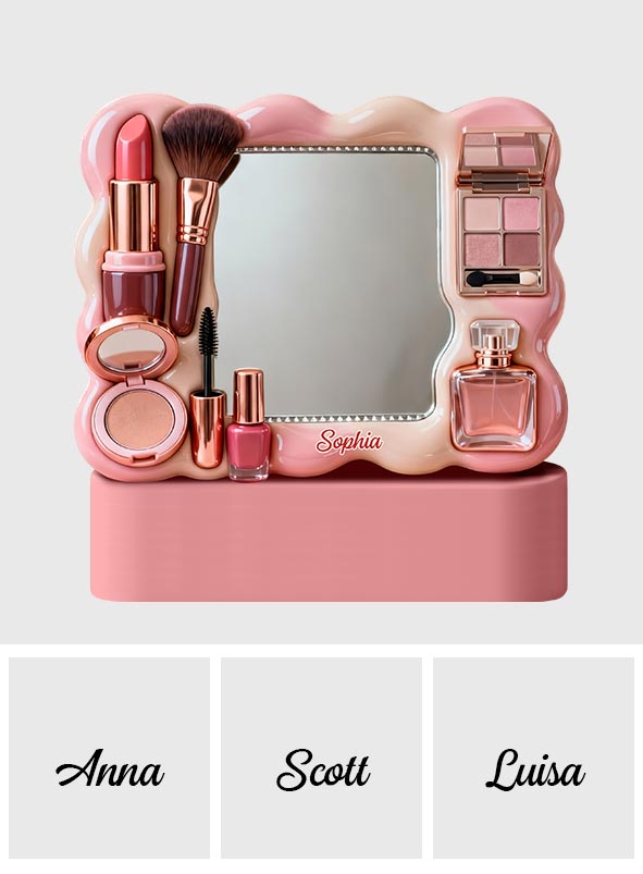 Makeup Artist - Personalized Makeup Desk Mirror