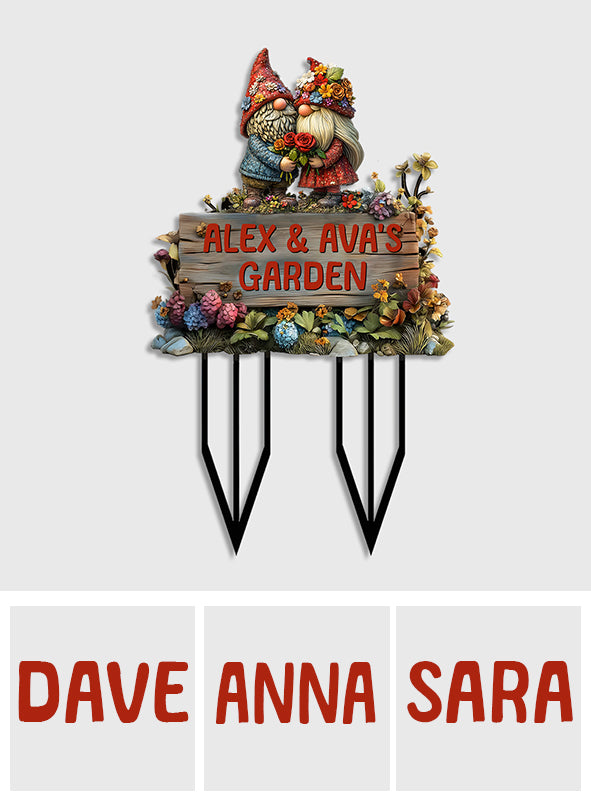 Our Beautiful Garden - Personalized Gardening Acrylic Plaque Stake