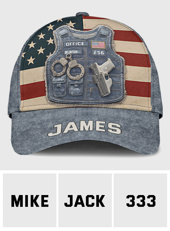 Serve And Protect - Personalized Police Officer Classic Cap