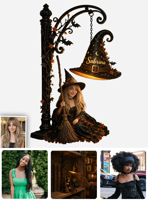 Be A Witch - Personalized Witch Bookshelf Lamp