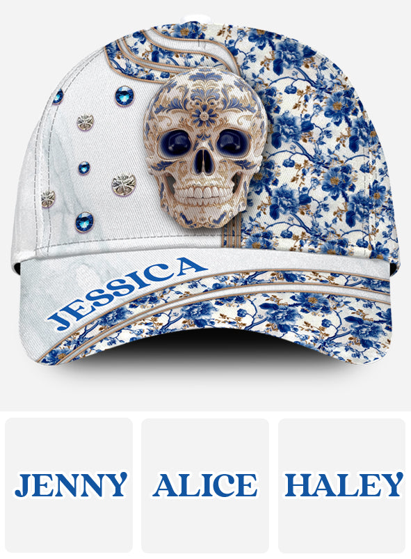 Skull Toile de Jouy - Personalized Skull Classic Cap