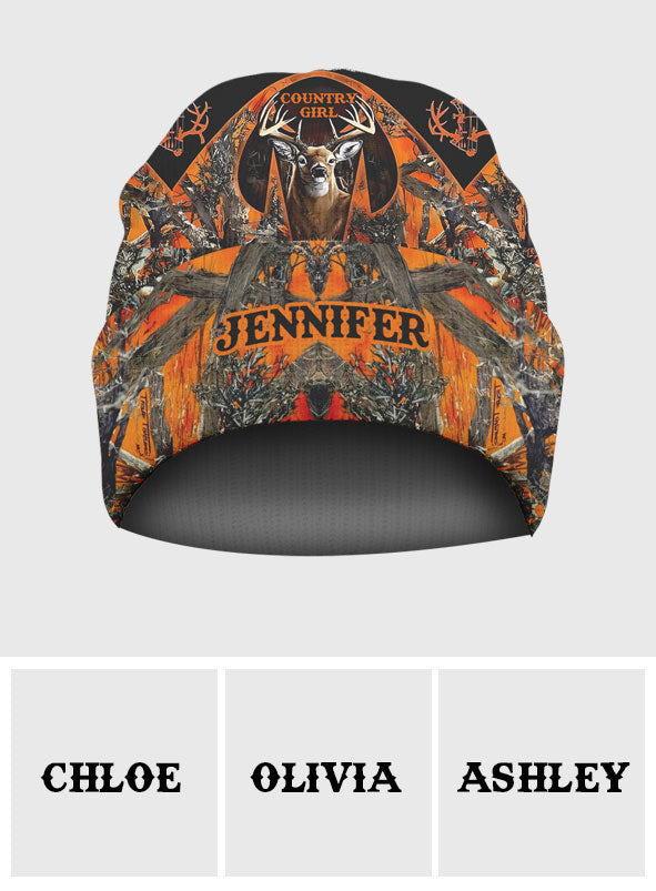 Country Girl - Personalized Hunting Beanie Hat