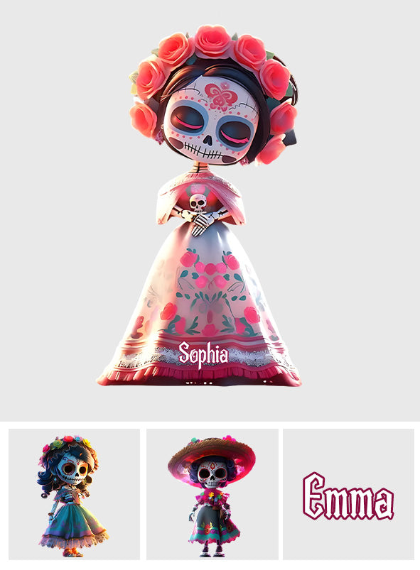 Sugar Skulls - Personalized Skull Custom Shaped Acrylic Plaque