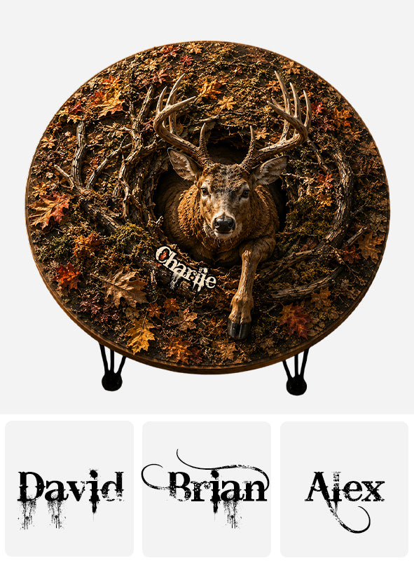 Hunting Lovers Gift - Personalized Hunting Table Custom Shape