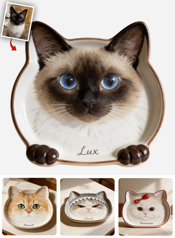 Custom Photo - Personalized Cat Catch-All Tray