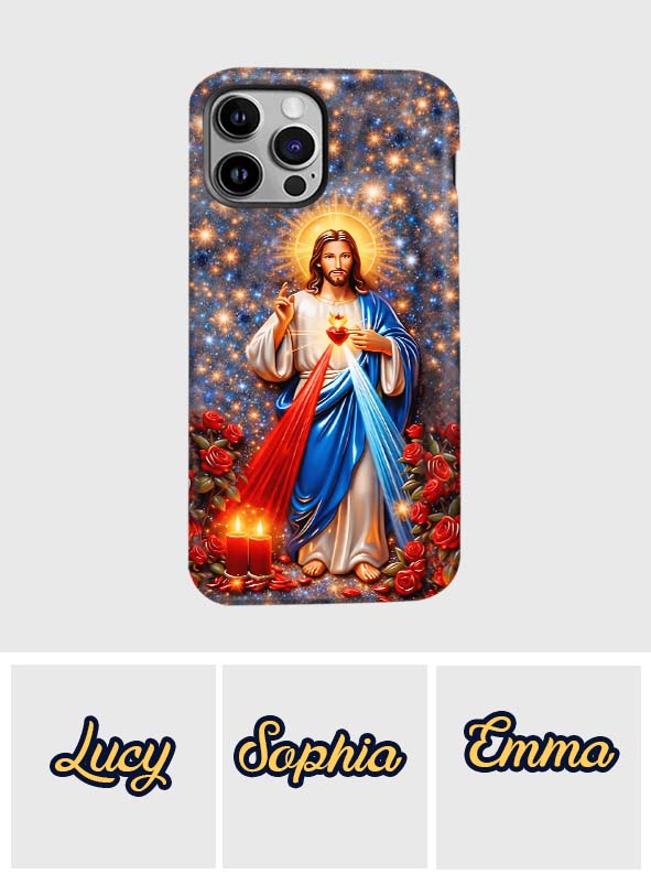 Sacred Heart of Jesus - Personalized Christian Full Print Phone Case