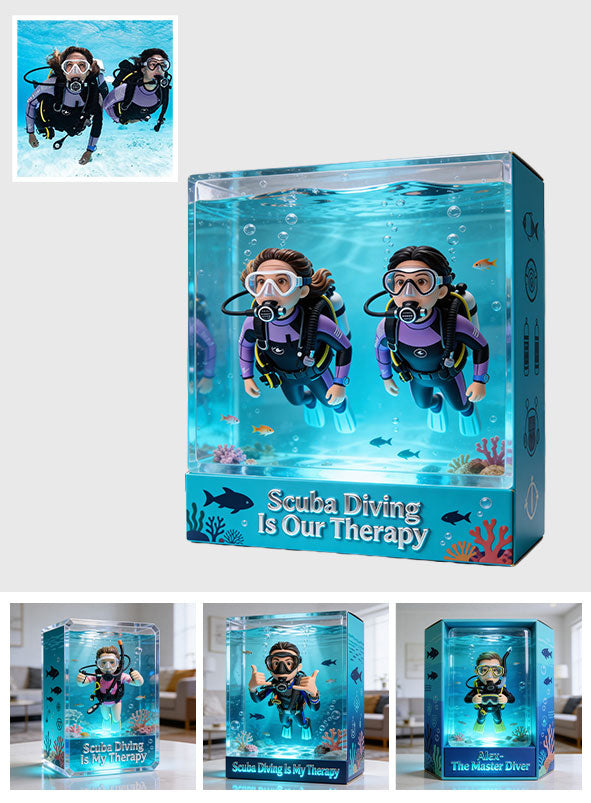 Scuba Diving, The Master Diver - Personalized Scuba Diving Custom Shaped Acrylic Plaque