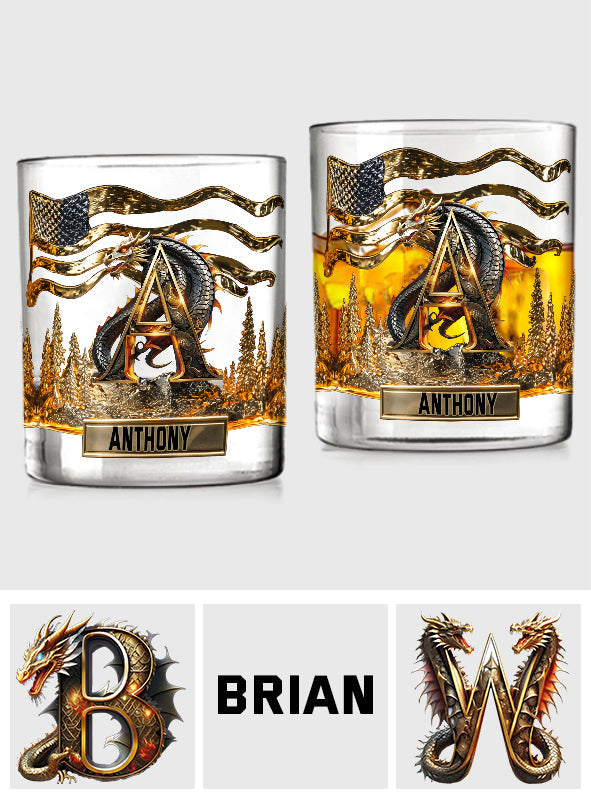 Love Dragons - Personalized Dragon Whiskey Glass