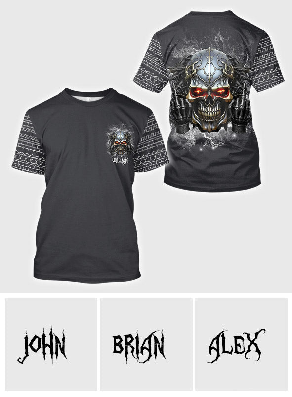 F*ck This Sh*t - Personalized Skull All Over Shirt