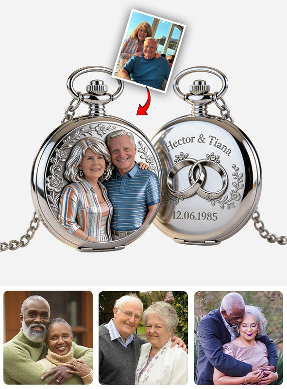 I'm Yours No Returns Or Refunds - Personalized Couple Pocket Watch