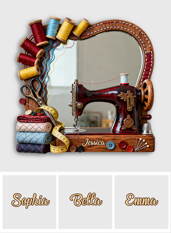 Sewing Lovers - Personalized Sewing Wall Hanging Mirror
