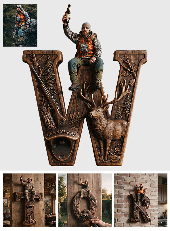 Bucks & Brews - Personalized Hunting Wall Bottle Opener