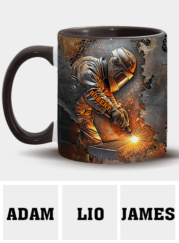 What A Wonderful Weld - Personalized Welder Accent Mug