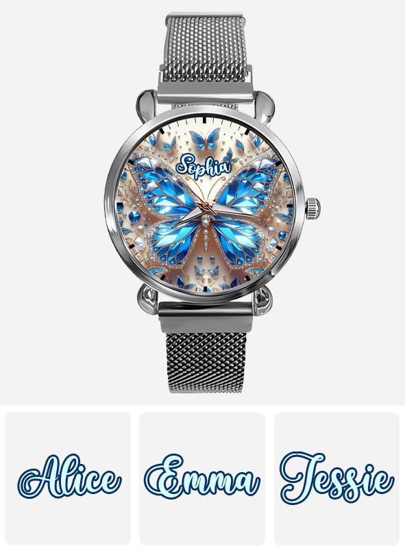 Beautiful Butterflies - Personalized Butterfly Women Hand Watch