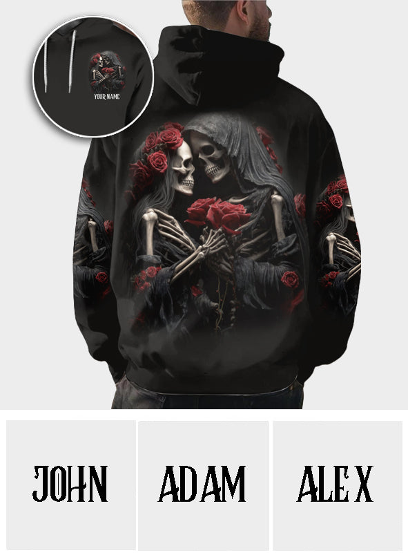 Till Death Do Us Part - Personalized Skull All Over Shirt