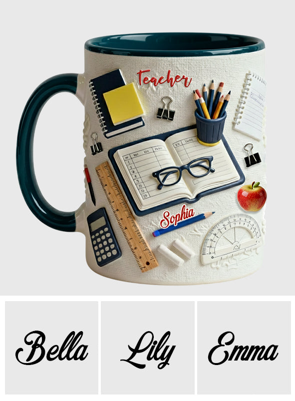 Teacher Life - Personalized Teacher Accent Mug