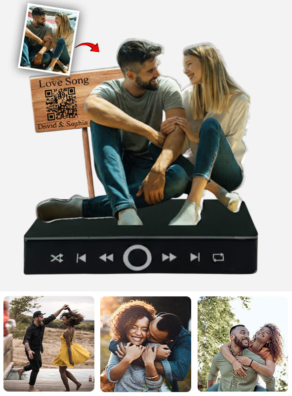 A Few Words for You - Personalized Couple Music Ornament