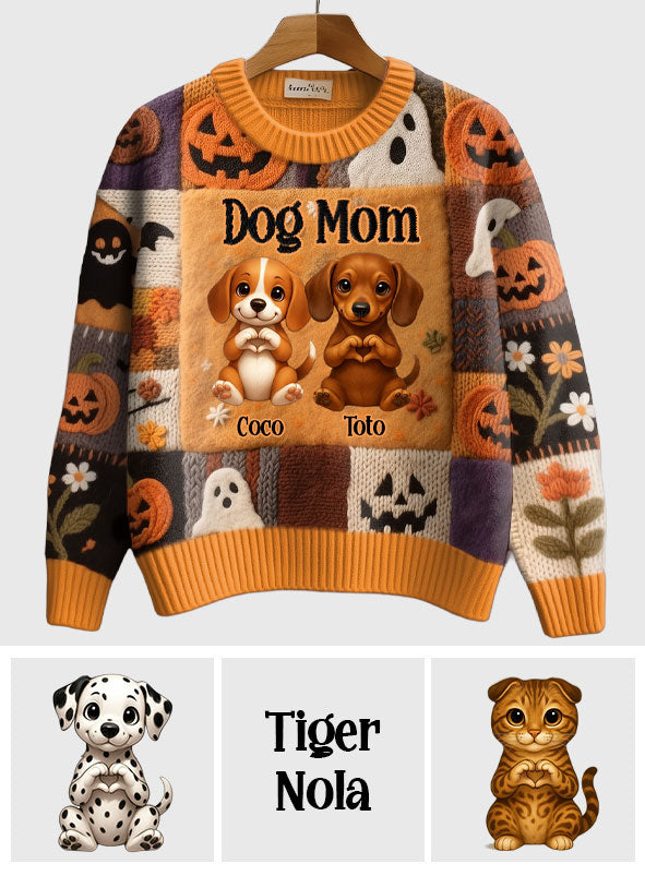 Love Dog, Love Cat, Fall Season - Personalized Dog Ugly Sweater