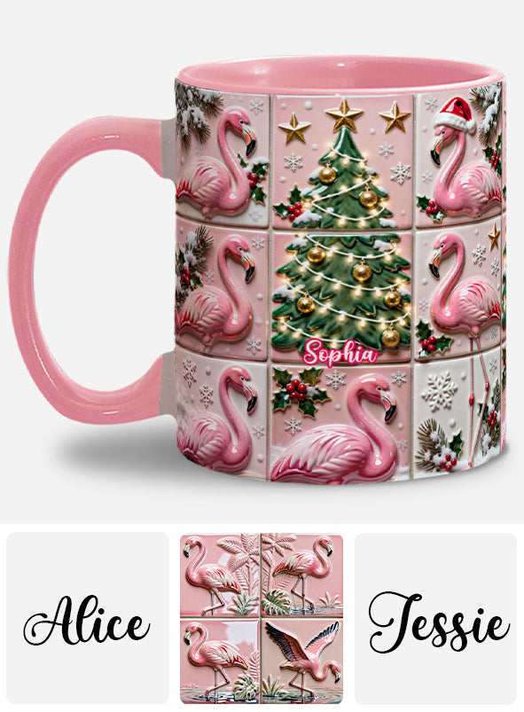 Love Flamingo - Personalized Flamingo Accent Mug