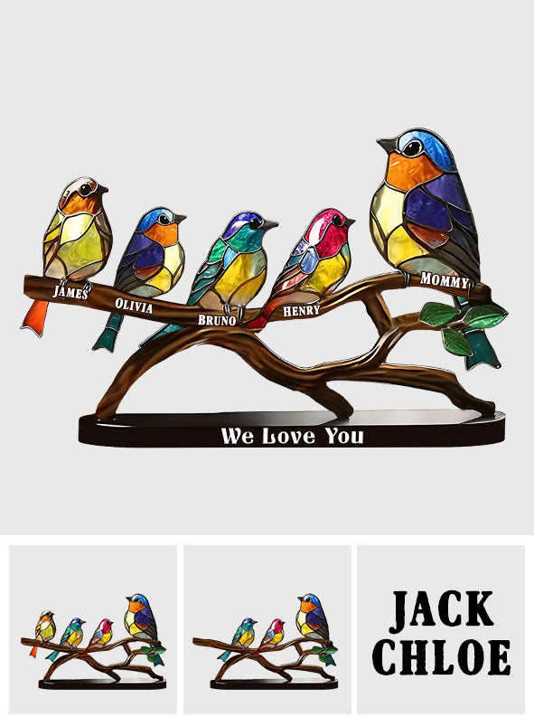 We Love You - Personalized Mother Custom Shaped Acrylic Plaque