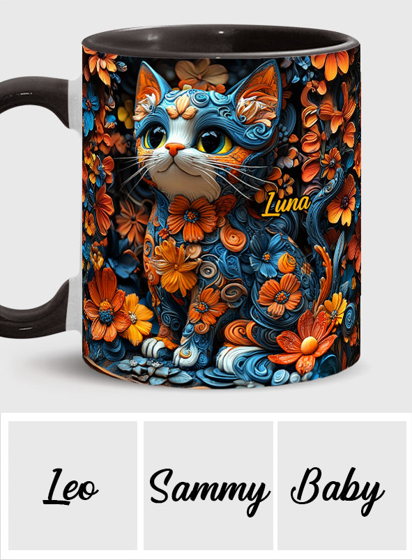 Adorable Cat - Personalized Cat Accent Mug