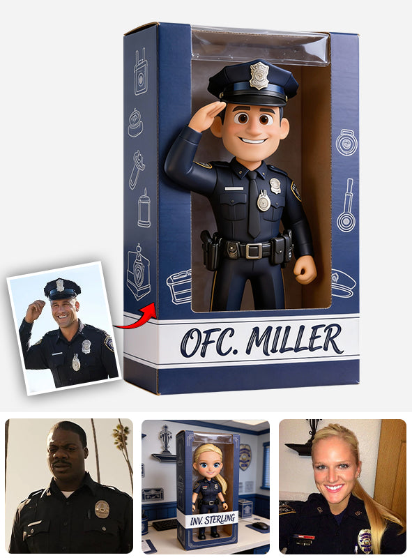 Police Gifts - Personalized Police Officer Custom Shaped Acrylic Plaque