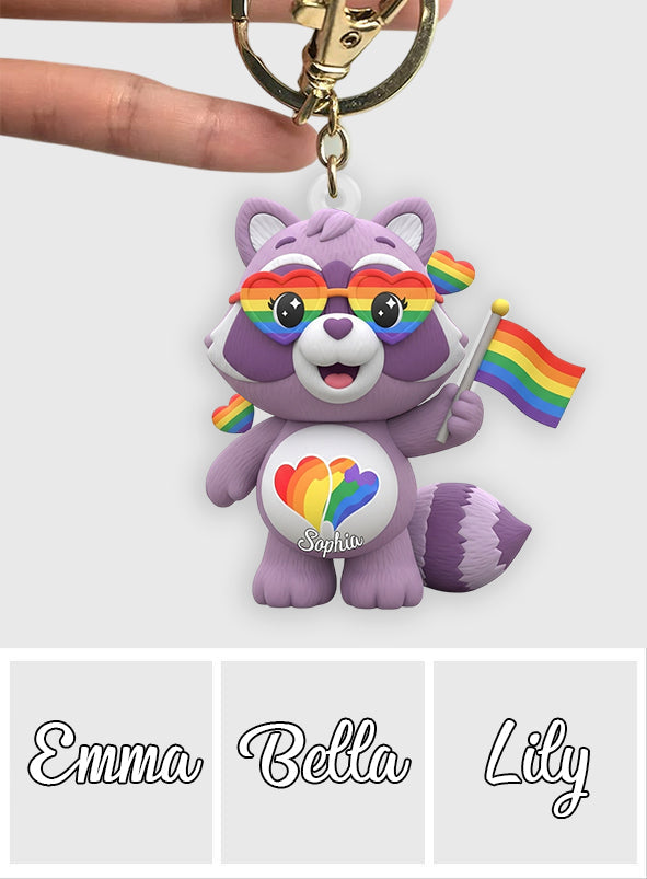 Love Is Love - Personalized LGBT Support Keychain