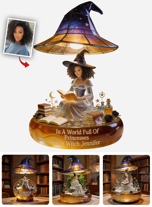 In A World Full Of Princesses Be A Witch - Personalized Witch Acrylic LED Night Light