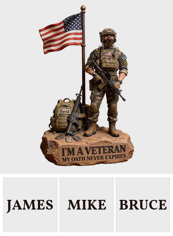 Military Veteran - Personalized Veteran Custom Shaped Acrylic Plaque