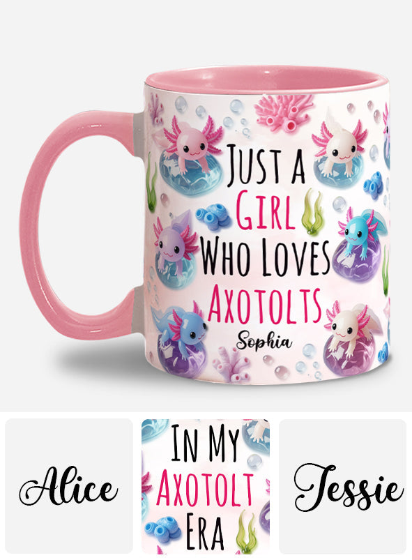 In My Axotolt Era - Personalized Axolotl Accent Mug