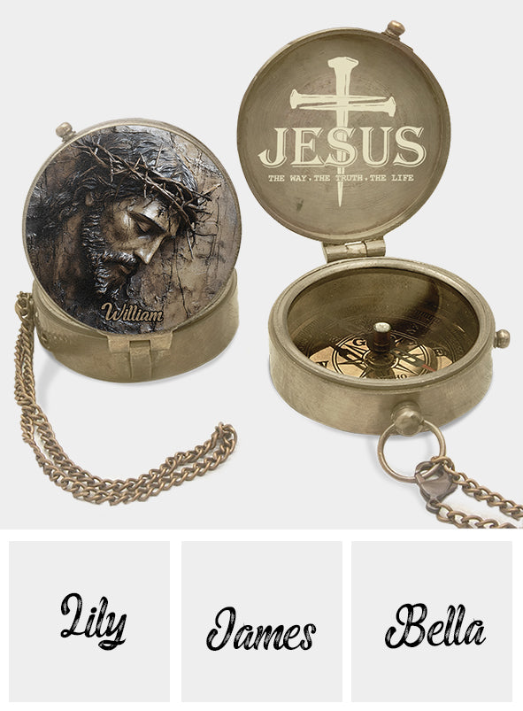 Faith Hope Love - Personalized Christian Compass