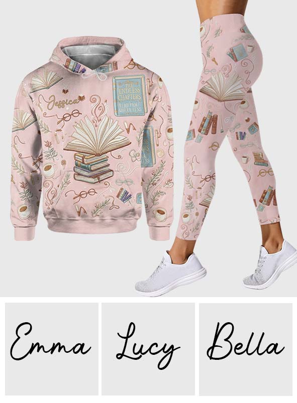 Just A Girl Who Loves Books - Personalized Book Hoodie and Leggings