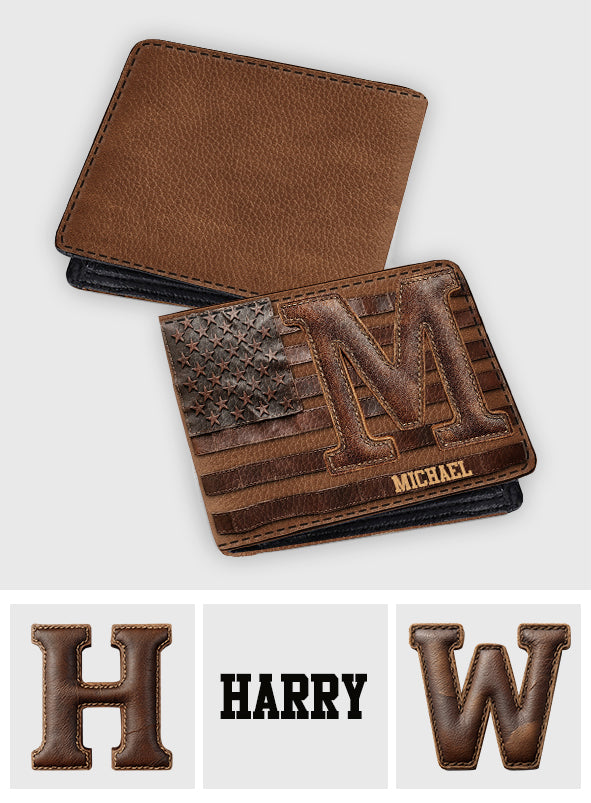 Alphabet Leather - Personalized Leather Wallet