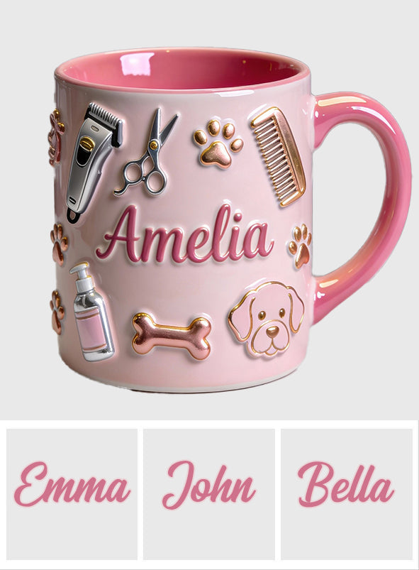 Dog Groomer - Personalized Dog Groomer Accent Mug & Coaster