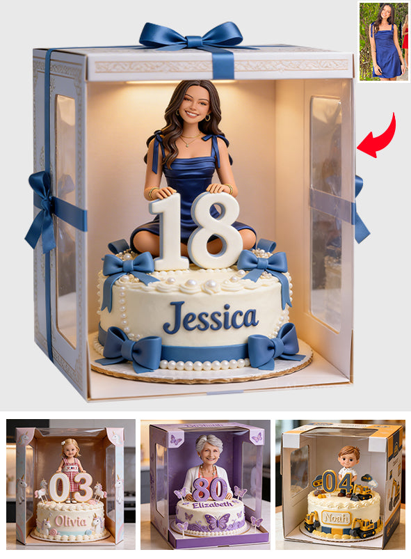 Custom From Photo, Theme And Number - Personalized Birthday Custom Shaped Acrylic Plaque