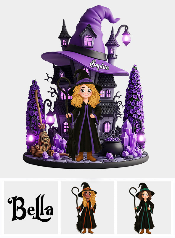 Witch House - Personalized Witch Custom Shaped Acrylic Plaque
