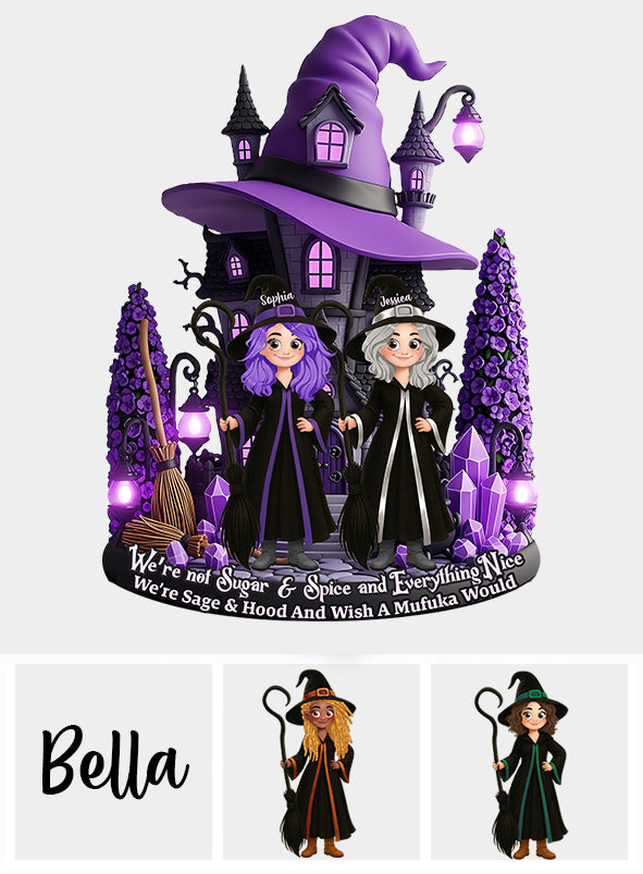 Witch Friends - Personalized Witch Custom Shaped Acrylic Plaque
