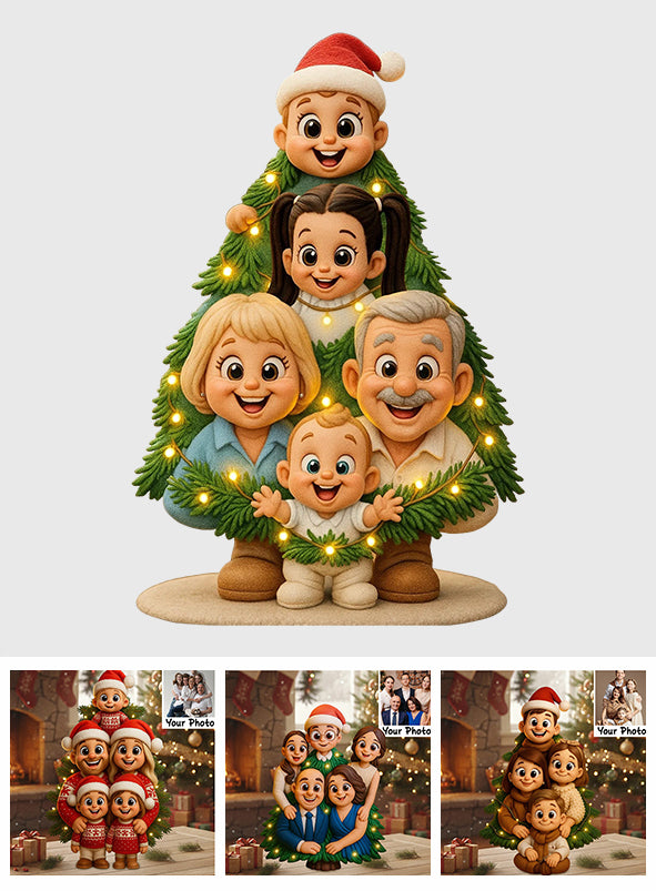 This Is Us A Little Bit Of Crazy And A Whole Lot Of Love - Personalized Family Custom Shaped Acrylic Plaque