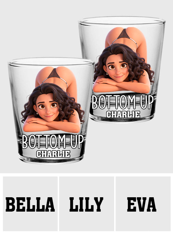 Bottom Up - Personalized Couple Shot Glasses Set