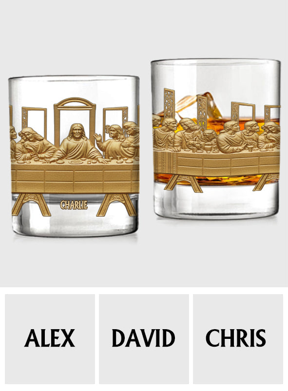 The Last Supper - Personalized Christian Whiskey Glass