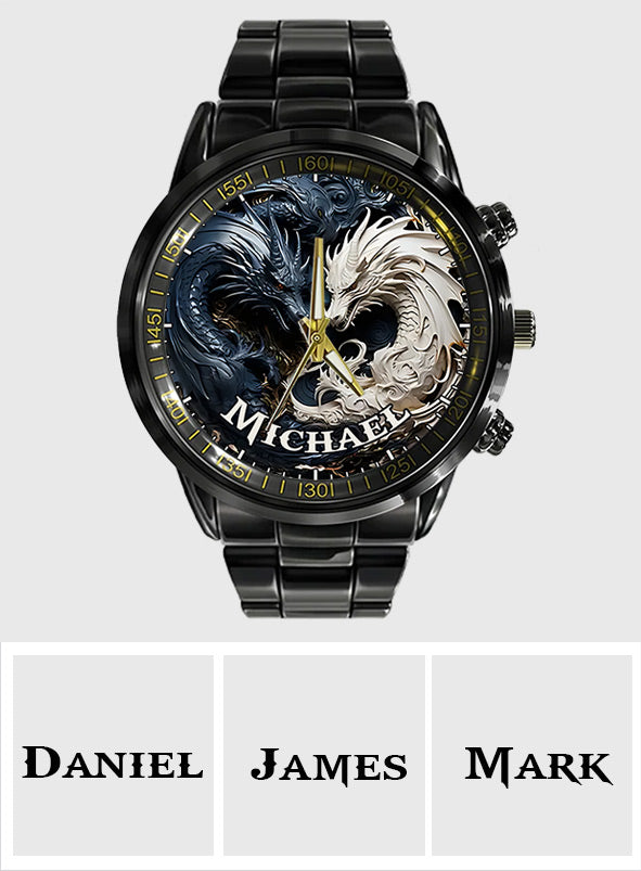 Shadow & Light - Personalized Dragon Hand Watch