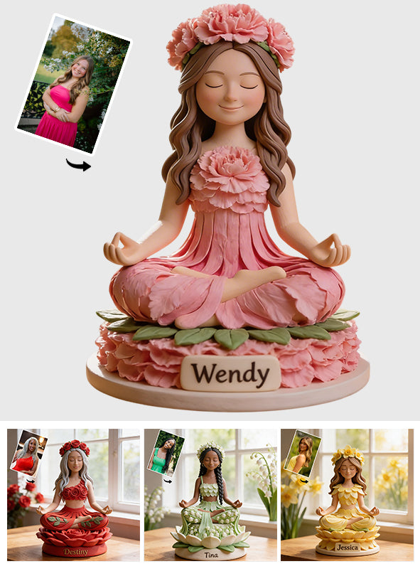 Any Photo Namaste - Personalized Yoga Custom Shaped Acrylic Plaque