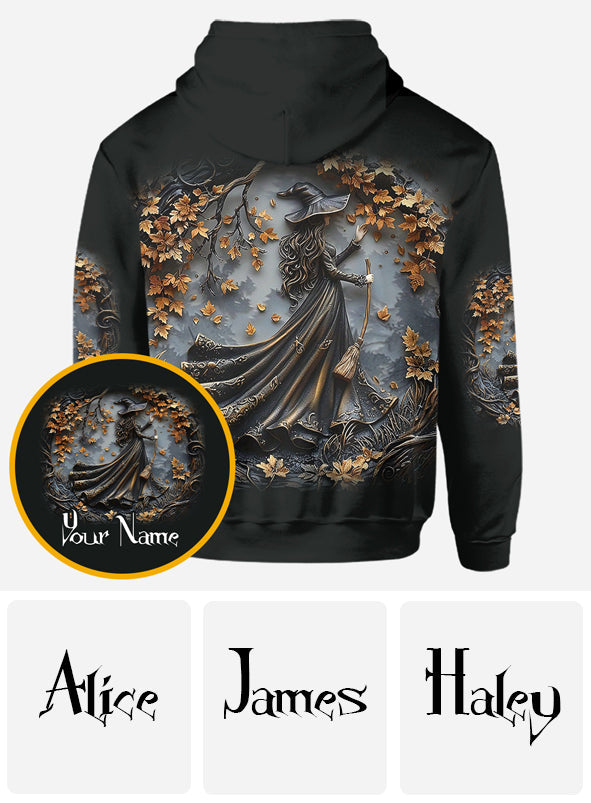 Black Witch - Personalized Witch All Over Shirt