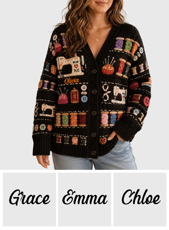 Love Sewing - Personalized Sewing Cardigan Sweater