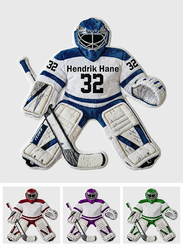 Love Hockey - Personalized Hockey Non-Slip Tufted Rug